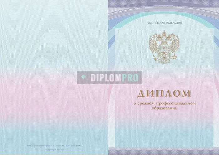 Диплом колледжа с 2023 по 2026 годы