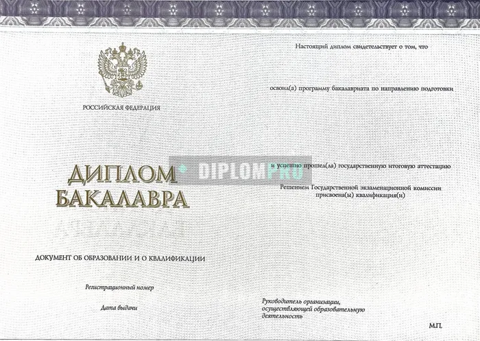 Диплом о высшем образовании Киржач с 2023 по 2026 годы